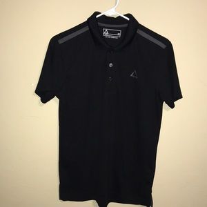 Black 3 Button Polo Shirt
